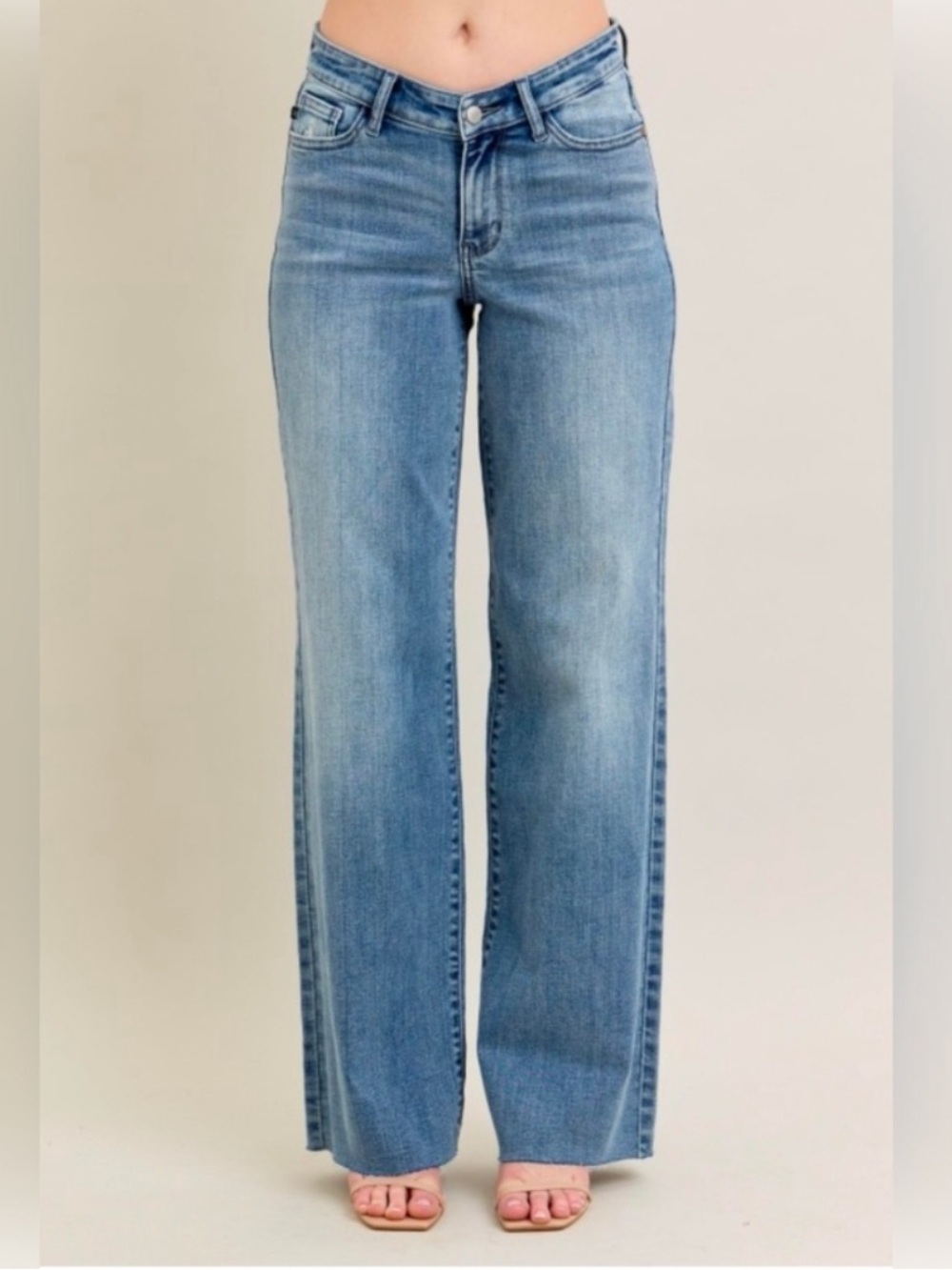 Judy Blue High Waist Wide Leg Jeans, Size 16W